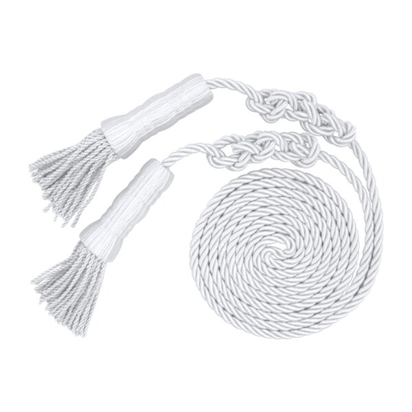 White Cord & Tassels 3'x5'